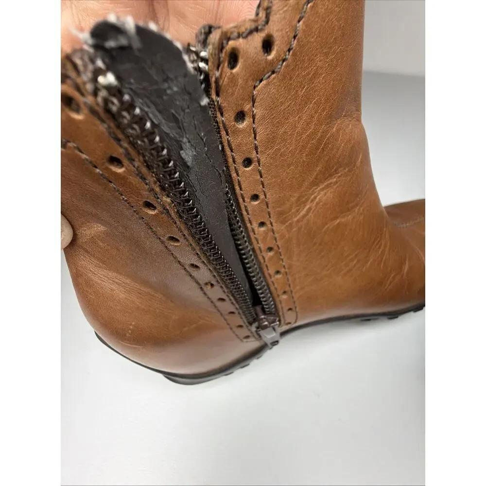 Merrell Plaza Mid Saddle Leather Chelsea Waterproof Performance Ankle Size 5.5